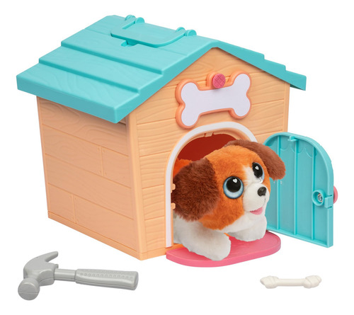 Conjunto De Brinquedos De Pelúcia E Canil Little Live Pets M
