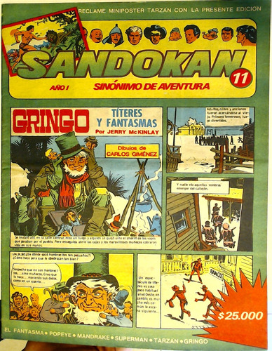 Revista Sandokan N.11 Año 1 1982