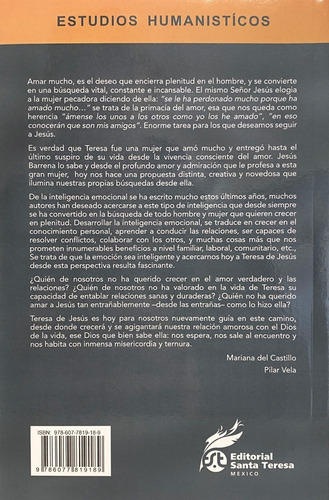 Teresa De Jesús. Inteligencia Emocional, De Jesús Barrena Sánchez. Editorial Editorial Santa Teresa México, Tapa Blanda, Edición 1a En Español, 2018