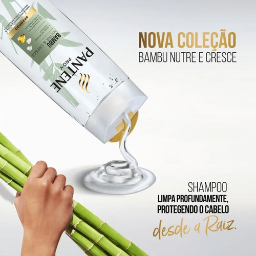 Shampoo Pantene Pro-v Nutre E Cresce Bambu 200ml