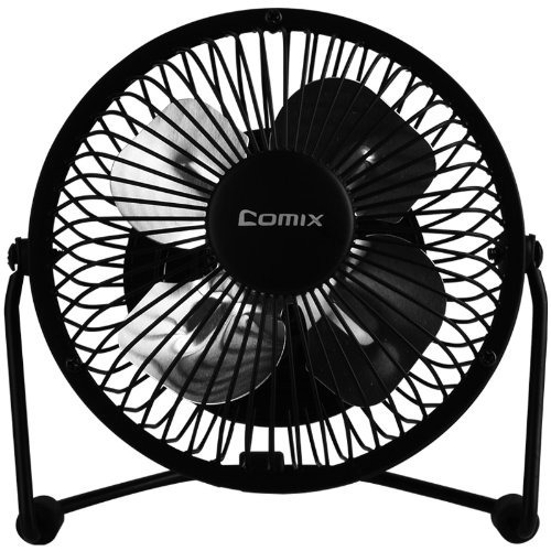 Comix Mini Personal Desktop Fan, 4  , Diseño De Metal, Funci