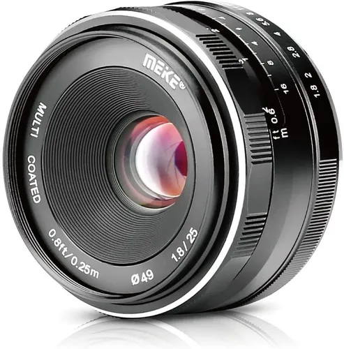 Lente Meike Mk 25mm F1.8 Para Camara Con Montura Canon Eo...