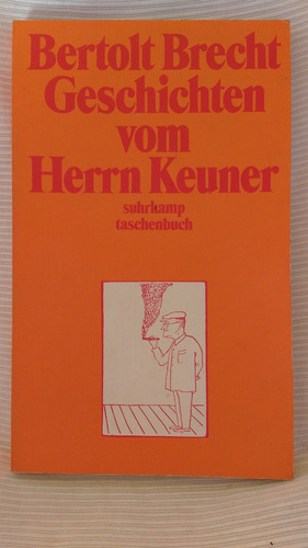 Geschichten Vom Herrn Keuner Bertolt Brecht Suhrkamp