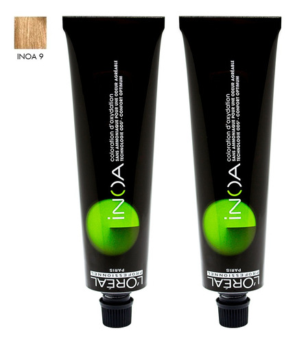 Loreal Inoa X2 Tinturas Cabello Sin Amoníaco Tono 9 X 60gr