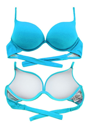 Conjunto Biquíni Bojo Turbo Push Up 3d Aumentax - Cor Lisa