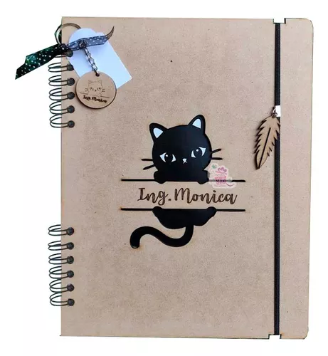 Libreta Personalizada Cuaderno de Madera Bloc de Notas