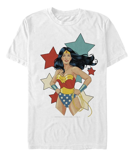 Warner Brothers Polera Wonder Woman Stance Para Hombre Y A