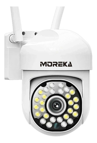 Cámara Vigilancia Wifi Moreka Jk002 1080p Ia Seguimiento Automático Visión Nocturna Audio Bidireccional Zoom Ptz