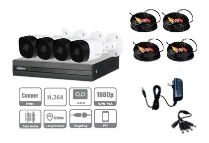 Kit De 4 Metálicas 2 Mp Ip67/ Micrófono Y Audio Ia H.265+ 