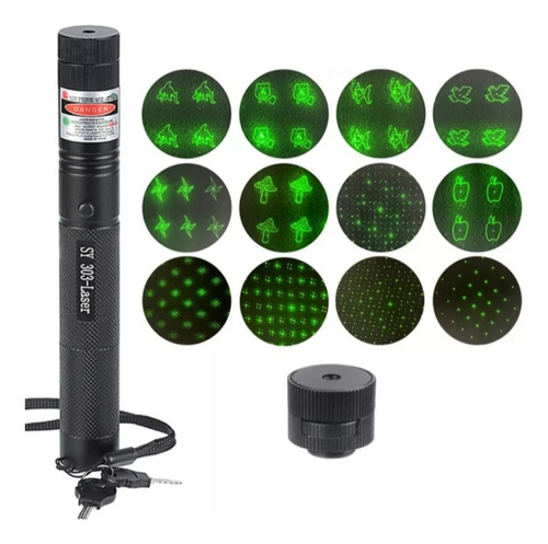 Puntero Laser Verde 303 Recargable Con Figuras / Imagenes!!