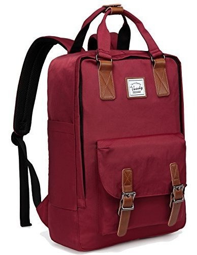 Mochila Daypack Vaschy Impermeable Bordo 38cm