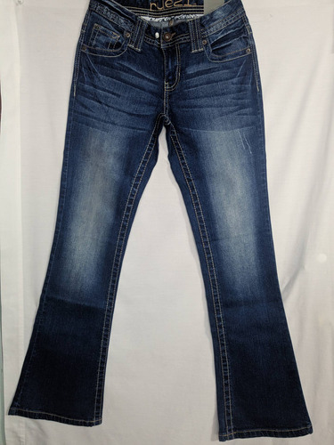 * Pantalon Mujer Jean Azul Deteñido Rue21