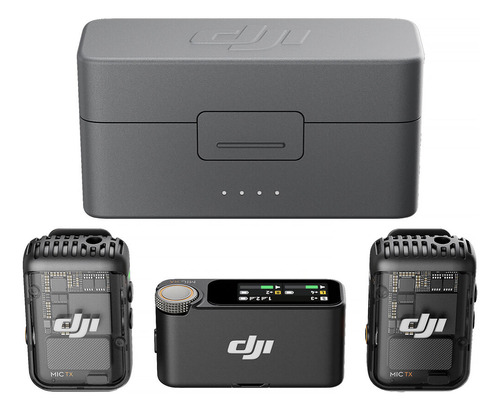 Micrófono Dual Inalámbrico Dji Mic 2 Con Case De Carga