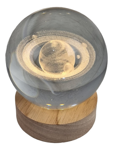 Lámpara con temática de Saturno con botón de encendido/apagado