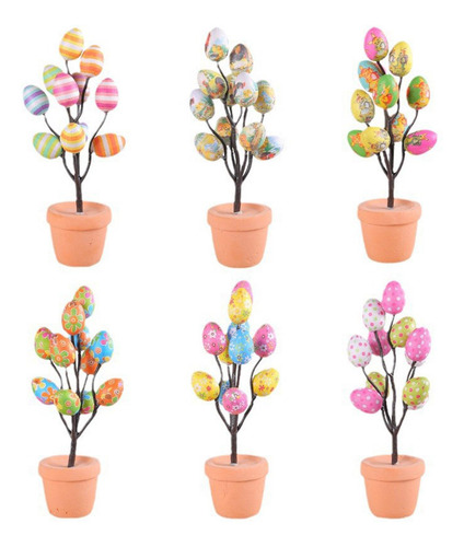 Jarrón De Árbol De Huevos De Pascua, Decoración De C