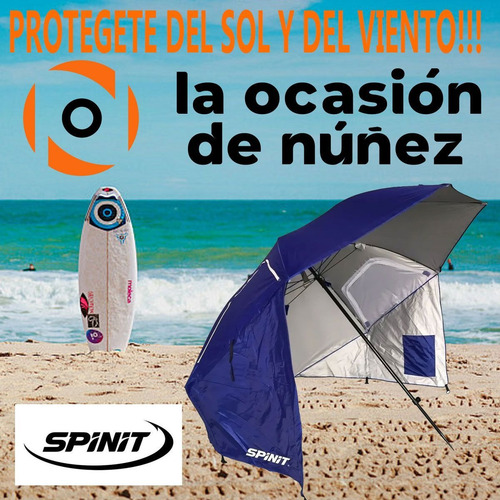 Carpa Sombrilla Rompeviento Spinit 220 Cm Reforzada Parasol