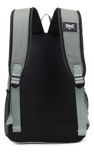 Mochila Everlast Con Bolsillo Portanotebook Tiras Acolchadas Color Negro Diseño De La Tela Liso