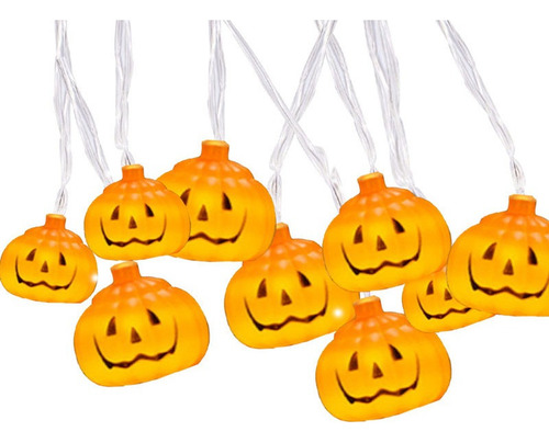 Led Luminaria Cordon Sobremesa Halloween Calabaza Bola 2m