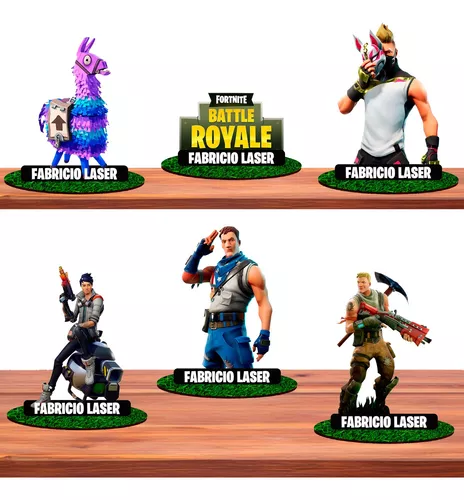 15 Centro De Mesa Fortnite Jogos Festa Personalizado Mdf