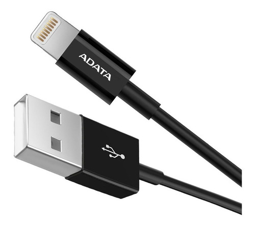 Cable Lightning Original Usb Adata iPhone 5 iPhone 6 Negro