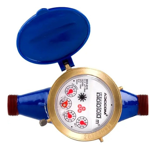 Medidor Agua Potable Mx3 1/2 Hierro - Chorro Múltiple