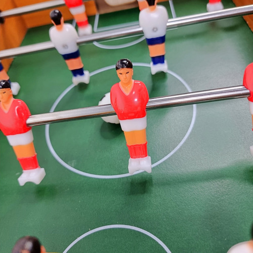 Mesa Pebolim Mini Futebol De Mesa 12 Jogadores Bolas Placar