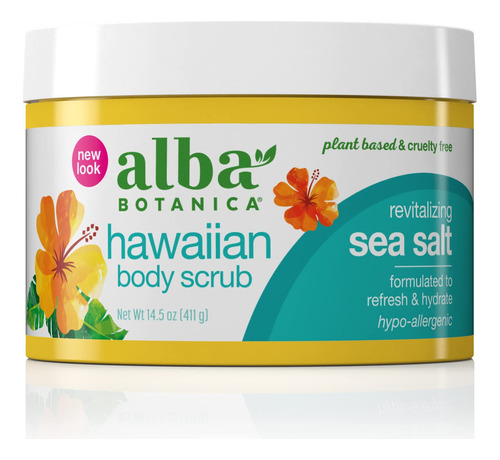 Alba Botanica Exfoliante Corporal Hawaiano, Sal Marina Revit