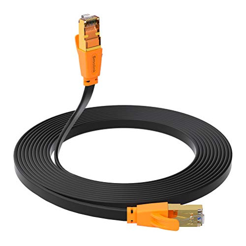 Flat Rj45 Cable, Computer Ethernet Cable Cat8 35ft High Spee