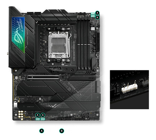 Placa Base Rog Strix X670e-f Gaming Wifi Ddr5 Pcie 5.0-ryzen