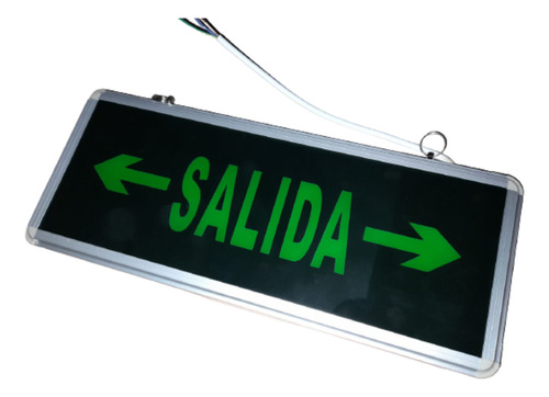 Cartel Salida X2 Iluminado L692 Doble Flecha