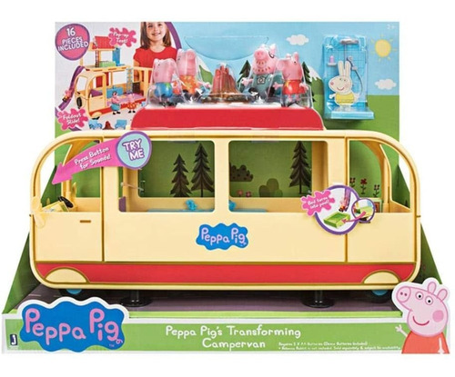 Imagem 1 de 7 de Veículo Playset Peppa Pig Van Para Acampar 44cm Sunny 2316 