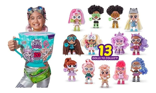 Itty Bitty Prettys 20 Sorpresas Taza Gigante Muñecas