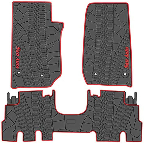San Auto Car Floor Mat For Jeep Wrangler Sahara Rubicon Jk 4