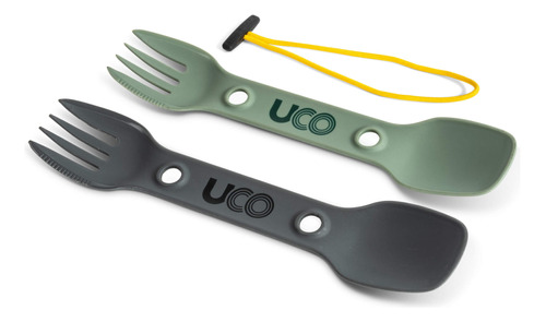 Uco Utility Spork 3 En 1 Combo Cuchara-tenedor Y Cuchillo, P