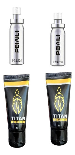 Pack 4 Retardante Spray Peineili + Lubricante Titan Gold