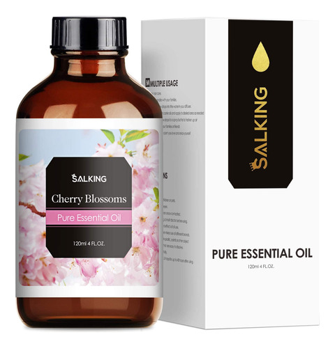 Salking - Aceite Esencial De Flor De Cerezo, 4 Onzas Liquida