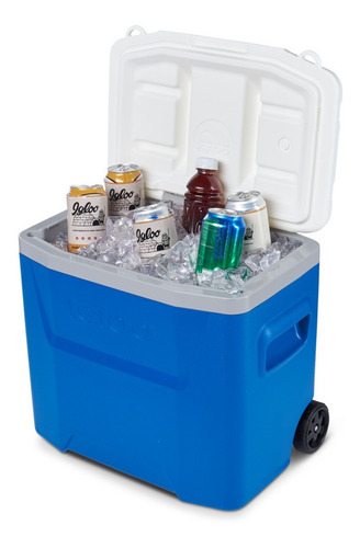 Cooler Igloo 26 Litros Laguna Roller 28qt Com Rodas E Alça