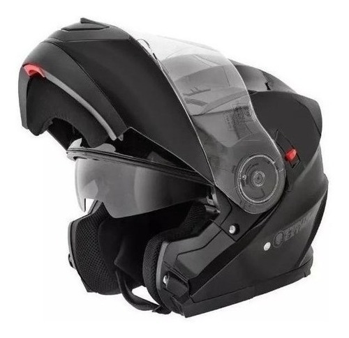 Casco Abatible Punto Extremo Xr650 Solid Negro Mate
