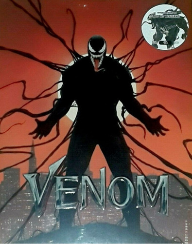 Venom Tom Hardy Steelbook Limited Edition Pelicula Blu-ray