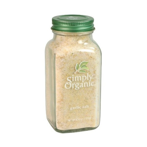 Simplemente Orgánica Sal De Ajo Orgánico Certificado, 4,7 On