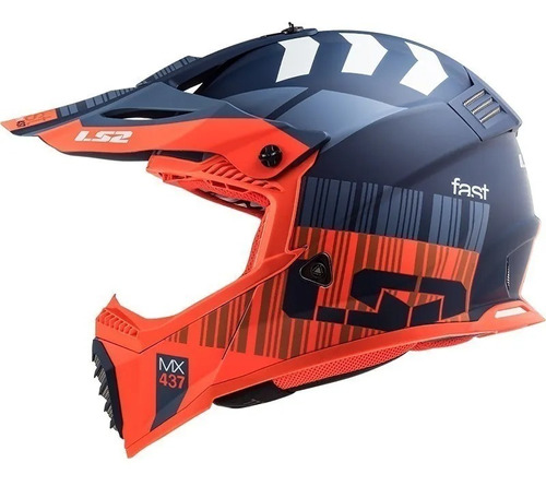 Casco Moto Cross Enduro Ls2 437 Xcode Matt Solomototeam