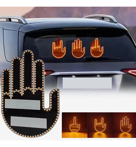 Señal De Parabrisas Manito Luz Led Con Control 3 Modos Auto
