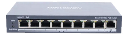 Switch Hikvision Monitoreable 8 Puertos Poe+ Ds-3e1309p-ei
