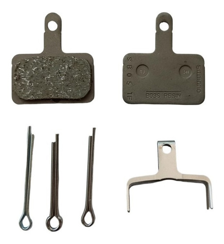 Imagen 6 de 8 de Pastillas De Freno Shimano B03s Resina Sintética X2 Unidades