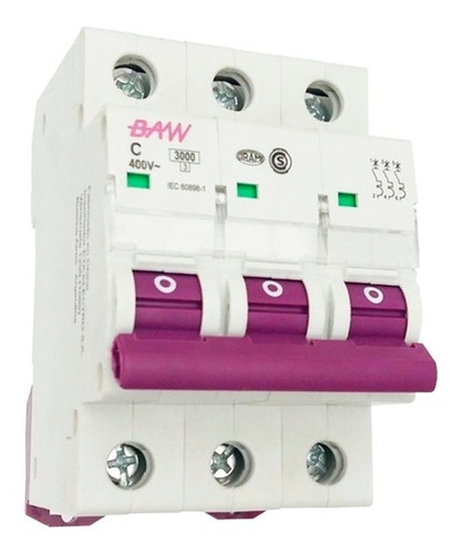 Llave Termica Termomagnetica Tripolar 3x10 Amp Iram - Baw