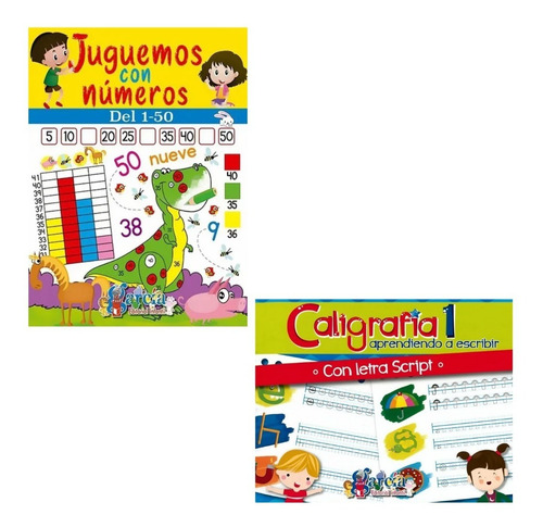 Imagen 1 de 2 de Paquete Dos Libros / Juguemos Con Los Números Y Caligrafía