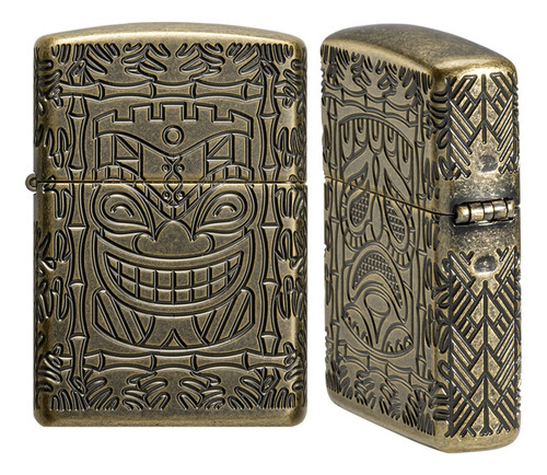 Encendedor Zippo Diseño Tiki Totem