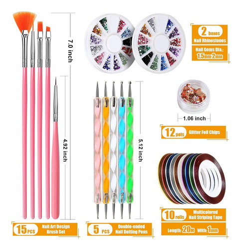 Estampilla Para Uñas, Herramienta De Decoración De Uñas Con