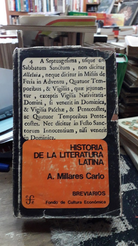 Historia De La Literatura Latina - Millares Carlo