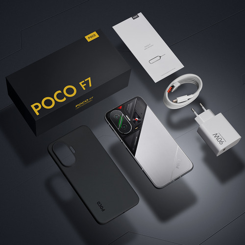 Celular Xiaomi Poco F7 12 GB RAM 256 GB ROM Dual Sim plateado